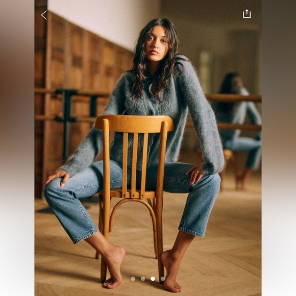 NWOT Angie Cardigan Blue Storm - Picture 3 of 4